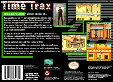 Time Trax (USA) (Beta) box cover back